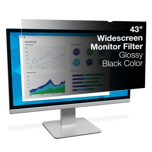 3M PF430W9B Privacy Filter para Monitor 43 Polegadas