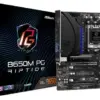 AsRock Motherboard B650M PG Riptide AMD mATX Preto DDR5, 128GB, HDMI, DisplayPort