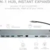 Baseus Hub USB-C com HDMI, RJ-45, USB 3.0, leitor de cartões e porta de áudio