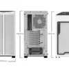 be quiet! Pure Base 500DX Caixa de PC White Refrigeração Aguas com LED ARGB