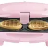 Bestron DSW271P 780W Capacidade 4 Waffles Rosa