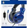 Big Ben PS4OFHEADSETV3 Conjunto de auscultadores e microfone acoplado {compatível com PS5} Blue