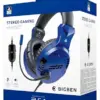 Big Ben PS4OFHEADSETV3 Conjunto de auscultadores e microfone acoplado {compatível com PS5} Blue