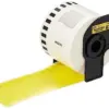 Brother DK-44605 Rolo de Etiquetas Sem Fim Amarelo 62 mm x 30,48 m