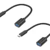 Conceptronic ABBY11B Cabo USB 0,2m USB C para USB A