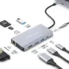 Conceptronic Base Duplicador de Portas USB-C 110519307101 compatível com Windows e Mac Cinza