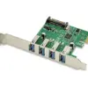 Conceptronic EMRICK02G Placa de Expansão PCIe USB 3.0 4 portas Verde