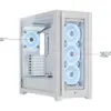 Corsair CC-9011233-WW Caixa de PC ATX Branco RGB Temperado