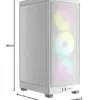 Corsair iCUE 2000D Mini-ITX PC Chassis branco airflow RGB