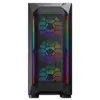 Cougar MX410 Mesh-G RGB Caixa Midi Tower Preto com vidro temperado