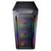 Cougar MX410 Mesh-G RGB Caixa Midi Tower Preto com vidro temperado
