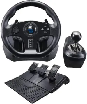 EcoPlay Volante GS850-X CaixA {compatível com Xbox Series X/S, PS4, Xbox One} {Vibração, Pedais Ajustáveis}