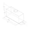 Elica Lane BL/A/52 257W Exaustor Incorporado Preto