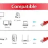 Equip 625423 Cabo de Rede Ethernet 0,25 m Vermelho