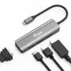 Equip Equip Hub USB Adaptador gráfico 4K/60Hz com 3 portas