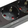 Equip Power Strip IEC Conector com 3 Tomadas Schuko C13 Preto
