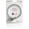 Ewent EW1241 Cadeado Notebook 1,5m Código de 4 Dígitos Liga de Aço