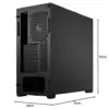 Fractal Design FD-C-POS1A-01 Caixa PC ATX Preto com Painel de vidro temperado, suporte a radiadores e silenciosa