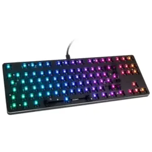 Glorious GMMK TKL Size RGB Barebone ISO Mecânico LED RGB Com Fios Preto