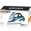 Haeger SI-280.012B 2800W Azul, Branco Ferro a Vapor com Base Cerâmica