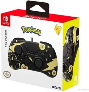 Hori Comando Mini Pikachu Caixa Preto Dourado Nintendo Switch