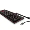 HP OMEN Keyboard 1100 Teclado Mecânico Iluminação LED com fios Vermelho