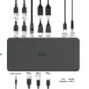 I-Tec CADUAL4KDOCKPD2 USB-C/A 2 HDMI DisplayPort compatível com Windows Mac Android ChromeOS multicolorido