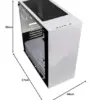 Kolink Stronghold E-ATX Caixa de PC Vidro Temperado Preto e Branco