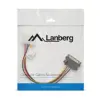 Lanberg Cabo de Alimentação SATA 0,15m Conector SATA 15-pin Molex