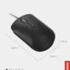 Lenovo Rato 400 Compact 2400 DPI Cabo Preto