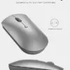 Lenovo Rato 600 Silent 2400 DPI Bluetooth Cinza
