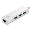 LevelOne HUB Gigabit USB-C Network Adapter USB 3.2 Gen 1 3 portas