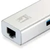 LevelOne HUB Gigabit USB-C Network Adapter USB 3.2 Gen 1 3 portas