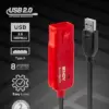 Lindy 42780 Extensão USB 2.0 8m USB A Macho/Fêmea