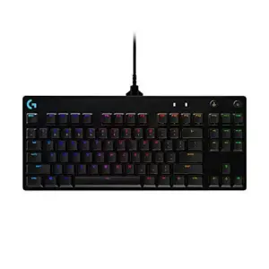 Logitech Pro Mecânico GX Blue Iluminação RGB USB Preto