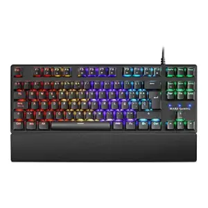 Mars Gaming MKXTKL Teclado Mecânico Vermelho com Iluminação RGB e Fio