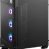 MSI MPG Velox 100R ATX Midi Tower Preto ARGB Ventiladores e vidro temperado