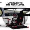 Next Level Racing Cockpit GT Track Frame Only Simulator Compatível com volantes de transferência direta