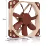 Noctua ventoinha para PC 120mm Bege Castanho NF-S12A FLX