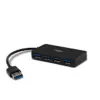 Nox Hub USB3.0 4 Portas Preto USB 3.2 Gen 1 4 portas