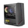 Nox Infinity Alpha RGB Midi Tower Preto Vidro Temperado