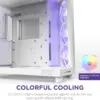 NZXT H6 Flow RGB Mid Tower Branco Ventilado e Temperado