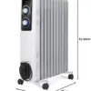 Orbegozo RF 2500 2500W Controle Rotativo Branco
