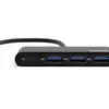 Port Designs Hub USB Type C 3 USB 3.0 + Type C Preto 4 portas