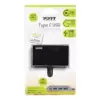 Port Designs Hub USB Type C 3 USB 3.0 + Type C Preto 4 portas