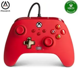 PowerA Comando Enhanced Wired Xbox Series X Gamepad Vermelho