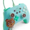 PowerA Comando Fios Animal Crossing Tom Nook Turquesa Nintendo Switch