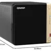 QNAP TS-464-8G NAS Preto 4 baias SATA 3.0 Ethernet Wi-Fi