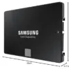 Samsung 870 EVO 1TB SSD SATA III Velocidade 560/530 MB/s