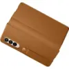 Samsung EF-FF926LAEGWW Capa de Couro Bege para Galaxy Z Fold3